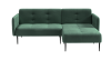 Монако диван-кровать с шезлонгом, с подлокотниками, бархат зеленый 19