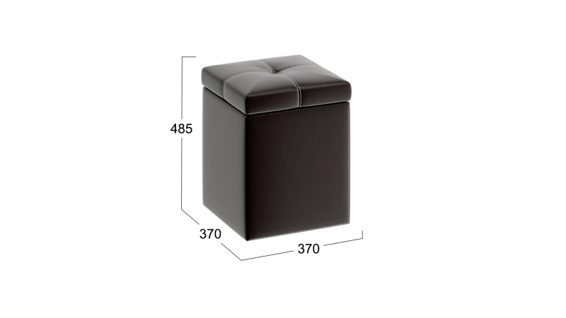 Пуф «Остин» Кожзам Коричневый