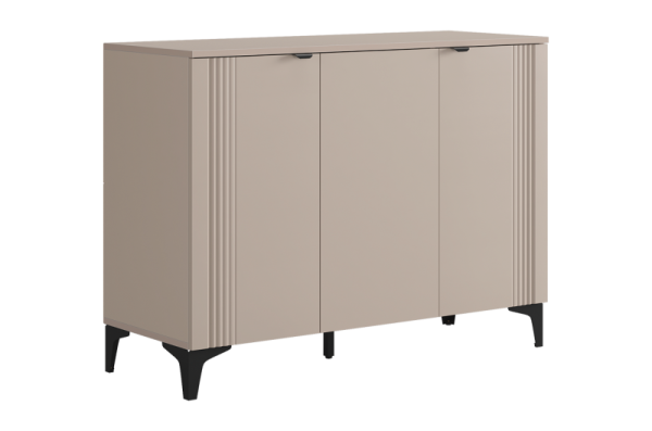 Рич Комод 3 кашемир/фрапучино матовый/черный