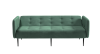 Монако диван-кровать прямой с подлокотниками, трехместный, бархат зеленый 19