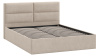 Кровать без ПМ «Глосс» Тип 1 (без подъемного механизма) Микровелюр Wellmart Dark Beige