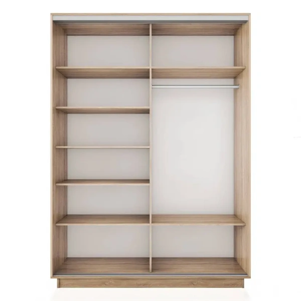 Шкаф-купе Экспресс 2-х дверный (ЛДСП, Зеркало) Кашемир