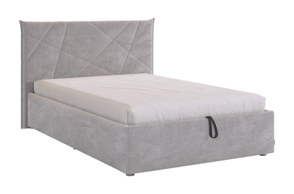 Кровать с подъемным механизмом Квест 120х200 см оникс (велюр)