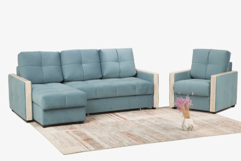 Угловой диван "Ричмонд" (В ткани по акции)