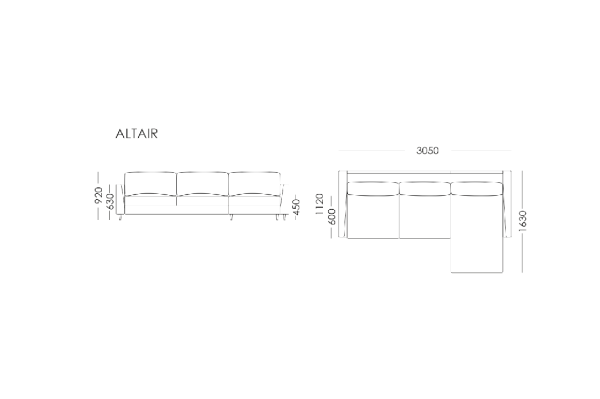 Диван угловой ALTAIR