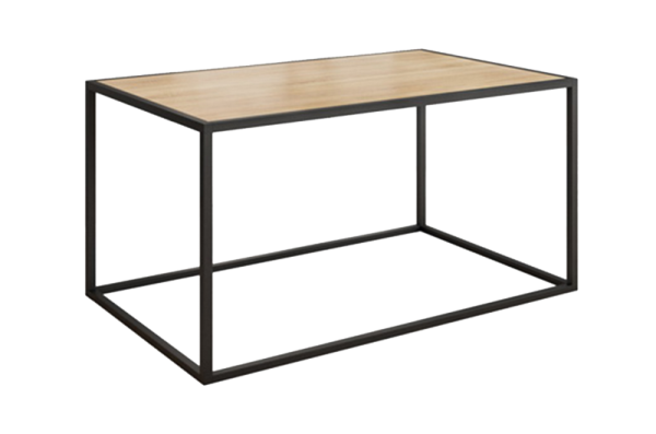 Стол журнальный Стиль 1 черный муар/дуб сонома