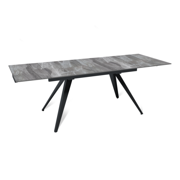 Стол раскладной Асти (140+40+40), керамика глянцевая Italian Light Grey