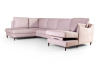 Стокгольм диван-кровать c углом и шезлонгом, велюр nice 01