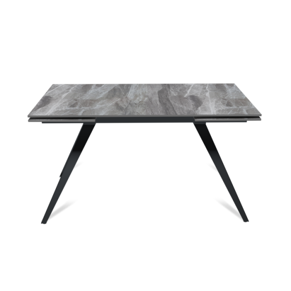 Стол раскладной Асти (140+40+40), керамика глянцевая Italian Light Grey