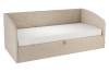 Кровать с подъемным механизмом Бест (Софа) 90х200 см капучино (велюр)