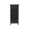 Leset Комод "Мира-5" (Комод 05) Чёрный