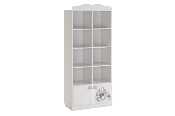 Фэнтези Стеллаж белый рамух