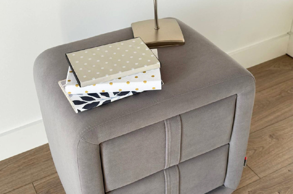 Тумба прикроватная Софи 2 оникс (велюр)