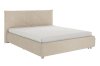 Кровать с основанием Бест 160х200 см капучино (велюр)