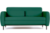 Сиена диван-кровать прямой с подлокотниками, бархат зеленый 19