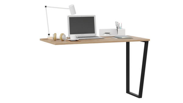 Стол письменный «Порто» Графит, Яблоня Беллуно