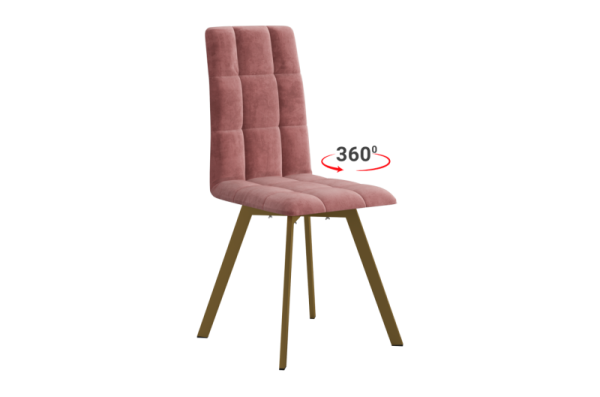 Стул Турин 2 Т2П вереск (велюр)/золото