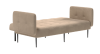 Монако диван-кровать прямой с подлокотниками, трехместный, бархат бежевый 5