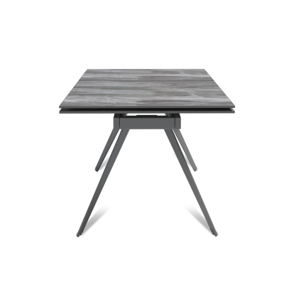 Стол раскладной Рейн (160+40+40), керамика глянцевая Italian Light Grey