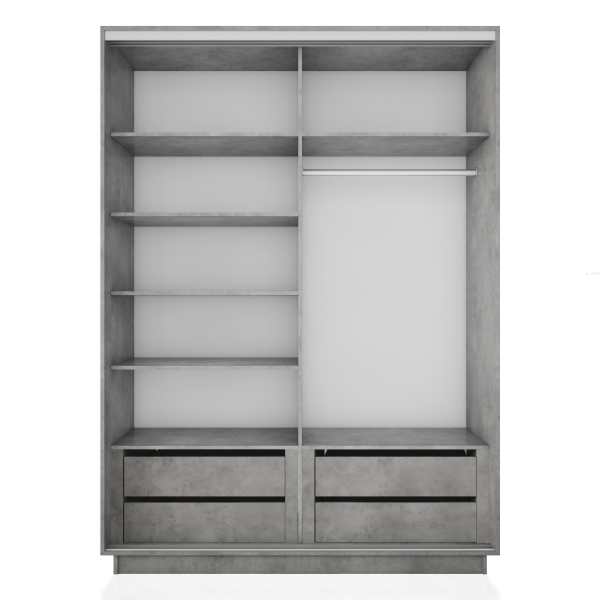 Шкаф-купе Экспресс 2-х дверный (ЛДСП, Зеркало)