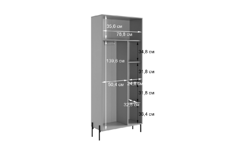 Прихожая "Мебельсон К29" (1220х350х1950) дуб крафт золотой/кашемир