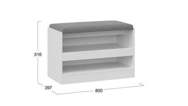Тумба для обуви «Агата» Белый