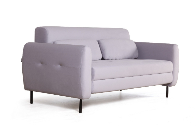 Сиена диван-кровать прямой с подлокотниками, бархат 04