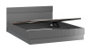 Кровать с ПМ «Айрис» (1600) Графит Серый, Графит матовый