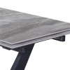 Стол раскладной Малибу (120+30+30), керамика глянцевая Italian Light Grey