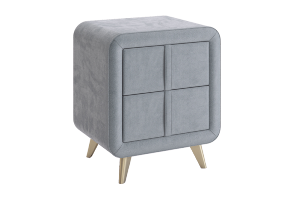 Тумба прикроватная Софи 2 оникс (велюр)