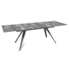 Стол раскладной Асти (160+40+40), керамика глянцевая Italian Light Grey