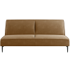 Эсте диван-кровать трехместный, прямой, без подлокотников, велюр коричневый Velutto 23