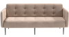 Монако диван-кровать прямой с подлокотниками, трехместный, велюр бежевый Velutto 06