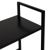 Стеллаж Leset Стилвуд 23 широкий, 3 полки Чёрный Чёрный