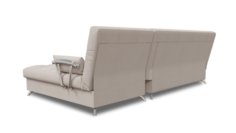 Угловой диван "Финка" хромированными боковинами