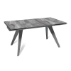Стол раскладной Рейн (160+40+40), керамика глянцевая Italian Light Grey