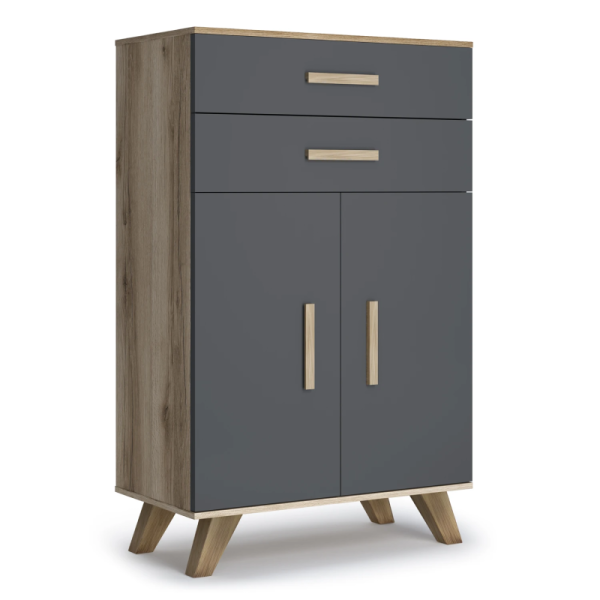 Шкаф низкий Вега Скандинавия Силк флай