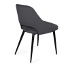Стул William ромб, бархат серый 27/ черный конус