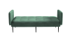 Монако диван-кровать прямой с подлокотниками, трехместный, бархат зеленый 19