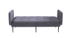 Монако диван-кровать прямой с подлокотниками, трехместный, бархат серый 27