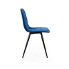 Стул UNO, бархат синий 29 / чёрный конус