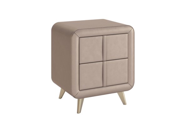 Тумба прикроватная Софи бронза (экокожа)