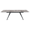 Стол раскладной Асти(160+40+40), керамика глянцевая Italian Dark Grey
