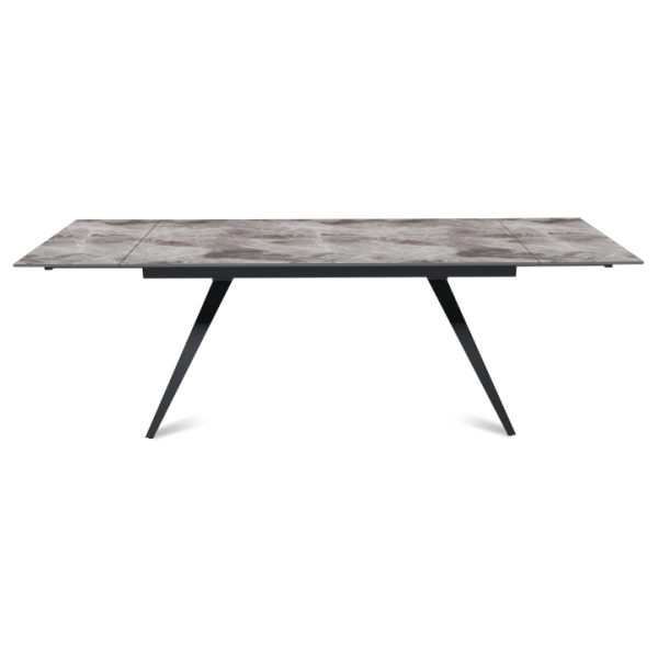 Стол раскладной Асти(160+40+40), керамика глянцевая Italian Dark Grey
