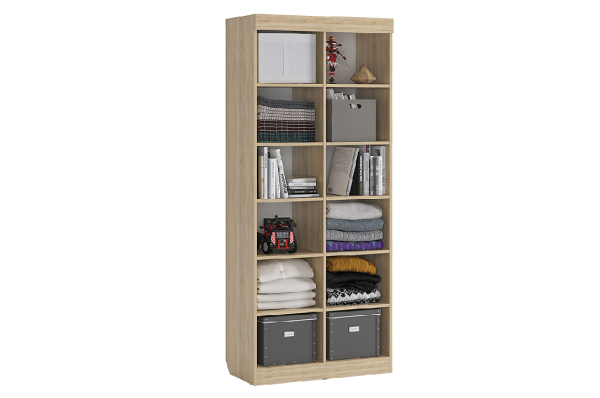 Энерджи Стеллаж дуб сонома/белый