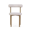 Стул Бигги, букле Turin ivory / опоры золото