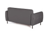 Сиена диван-кровать прямой с подлокотниками, бархат серый 27
