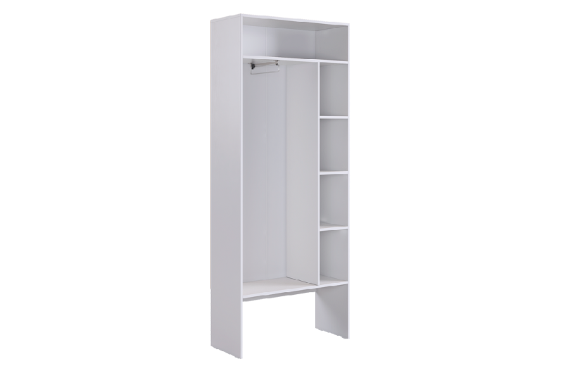 Прихожая "Мебельсон К6" (1200х350х1950) дуб крафт золотой/белое дерево