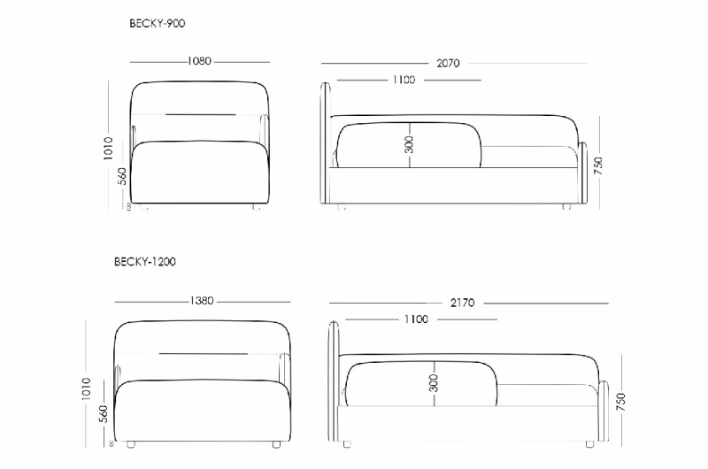 Кровать BECKY 1200 с подъемным механизмом