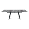 Стол раскладной Stone (140+40+40), керамика глянцевая Italian Light Grey
